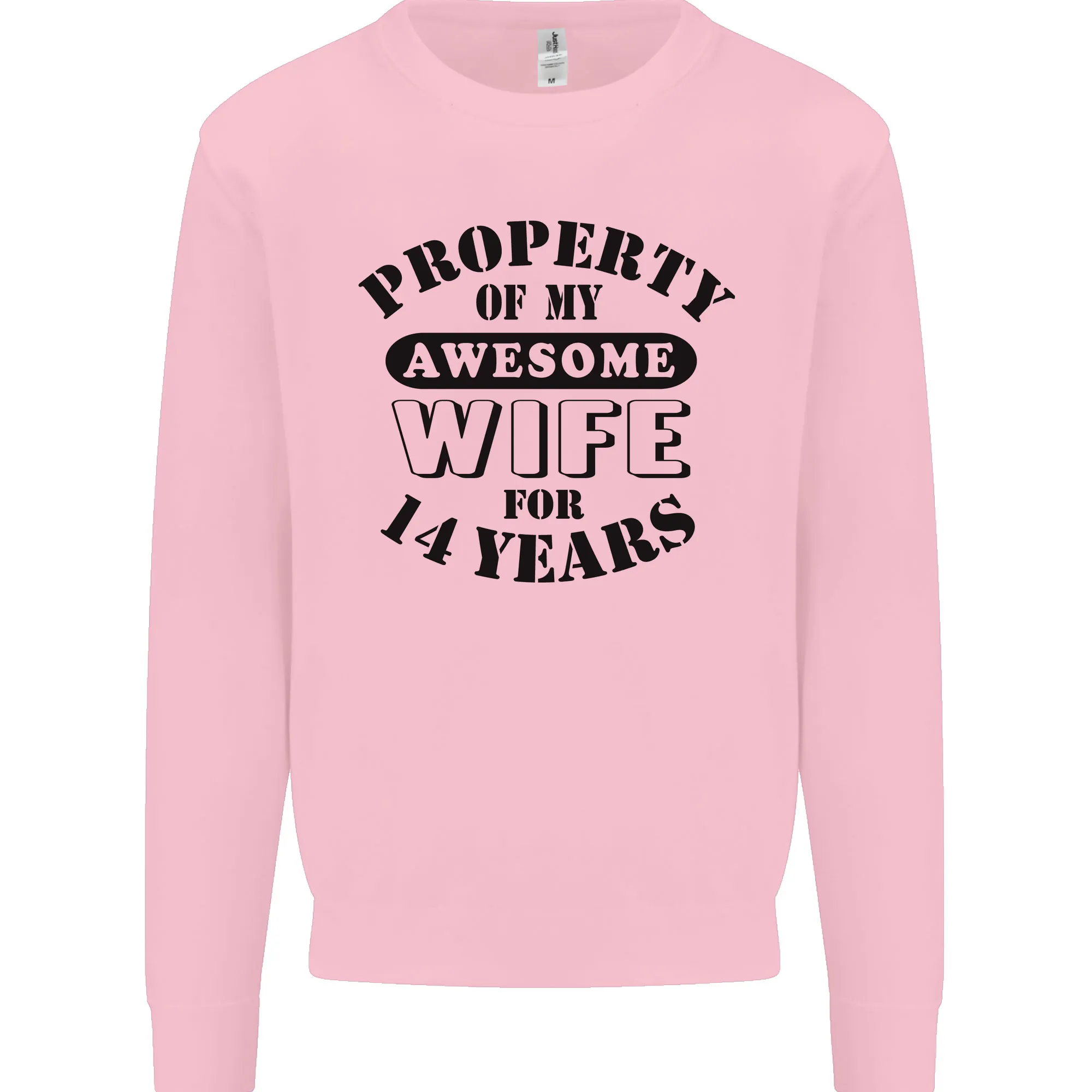 14th Wedding Anniversary 14 Year Funny Wife Mens Sweatshirt Jumper