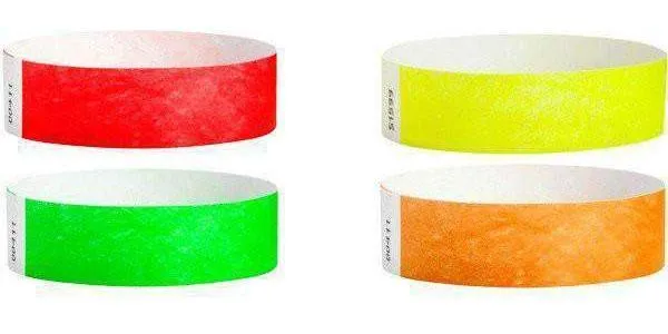 1" Tyvek Wristband Solid Colors