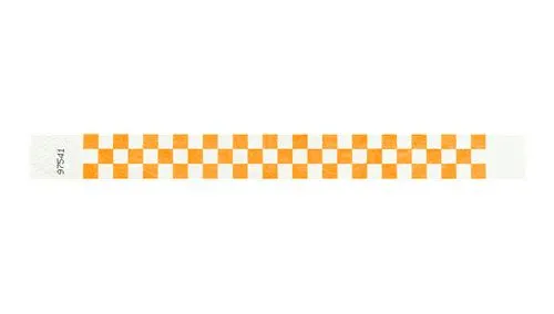 1" Tyvek® Wristbands - Checkerboard