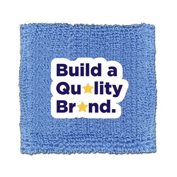 3?  2-Ply  Heavyweight Wristband with Sewn Laminated Applique (Q955611)