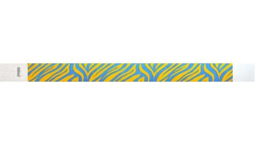 3/4" Tyvek® Wristbands - Zebra