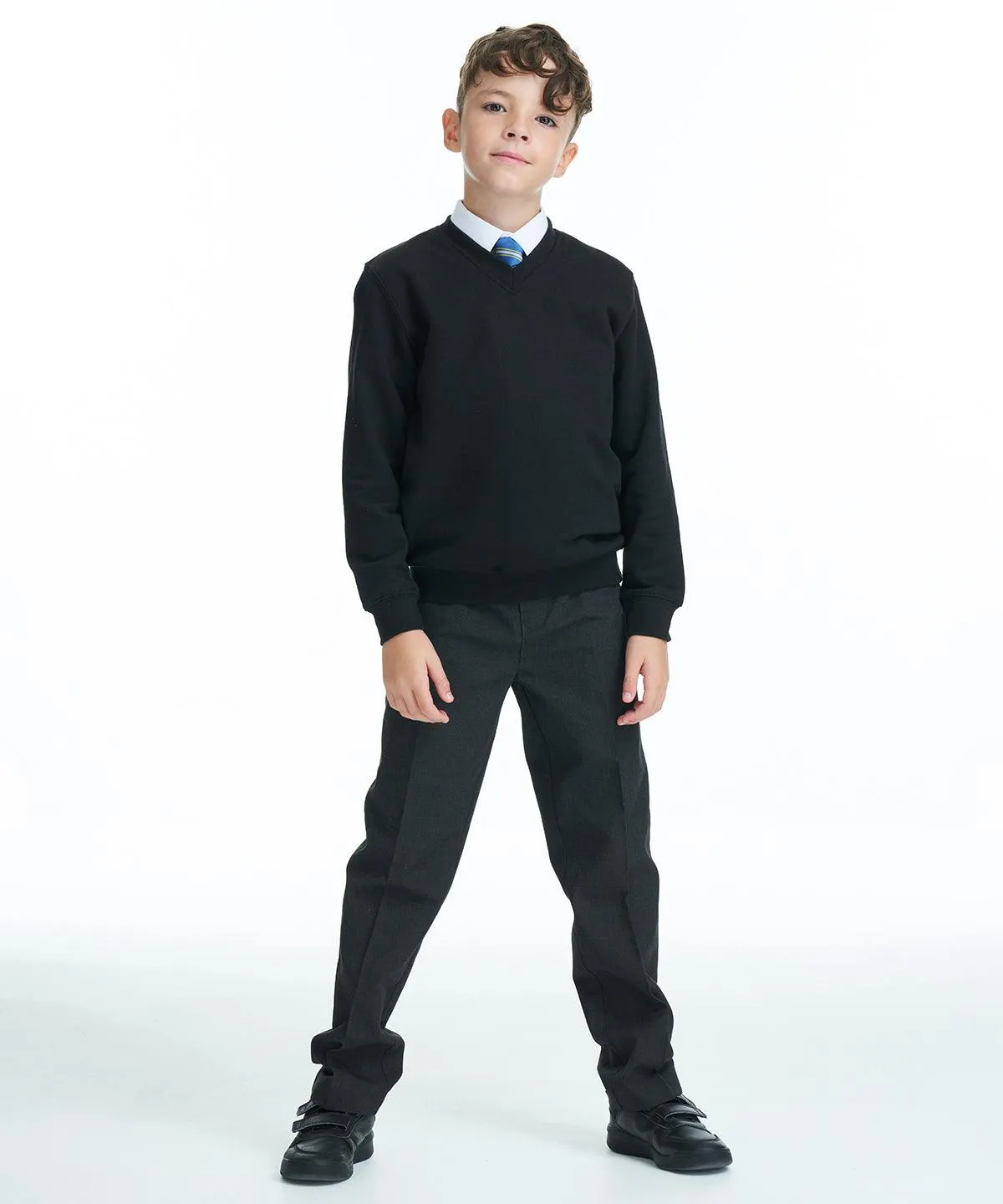 Academy Purple - Kids Academy v-neck sweatshirt