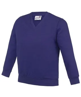 Academy Purple - Kids Academy v-neck sweatshirt