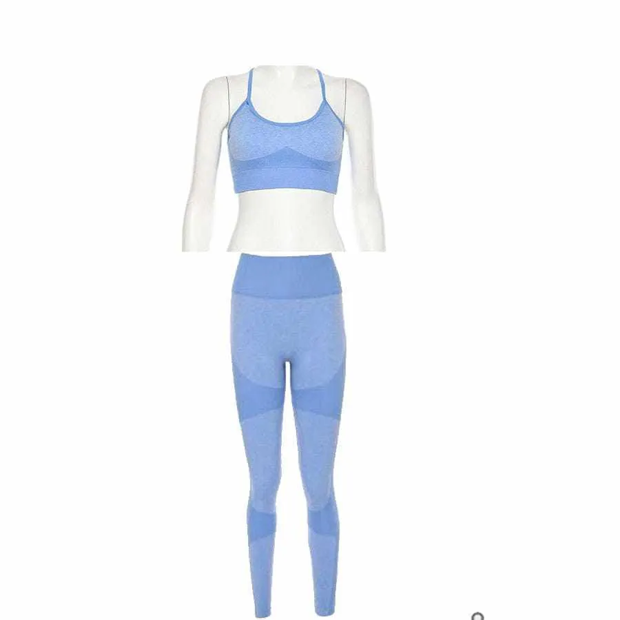 Active Women Fitness Seamless Tank Top/Bra Sport Leggings