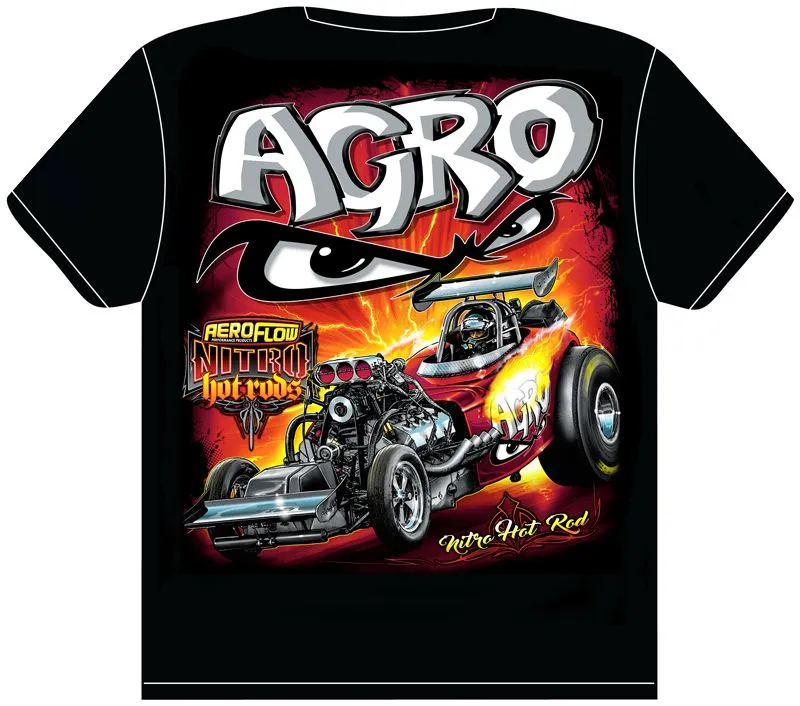 Agro' Nitro Hot Rod T-Shirt RTAGRO-YL