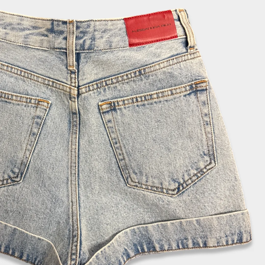 Alessandra Rich Women's Light Blue denim Shorts