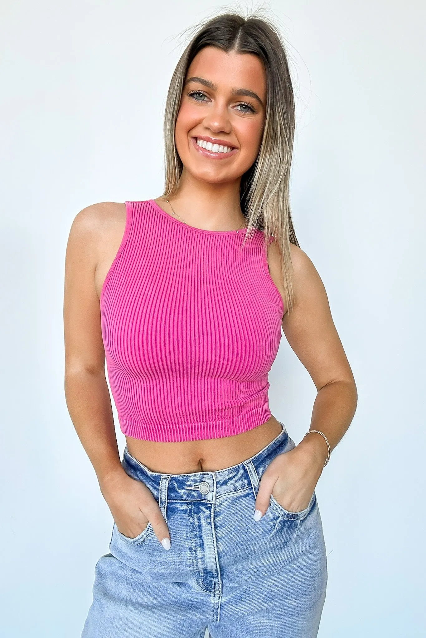 Annmarie Ribbed Seamless Tank Top - FINAL SALE