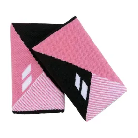 Babolat Reversible Jumbo Wristband, Black/Geranium Pink