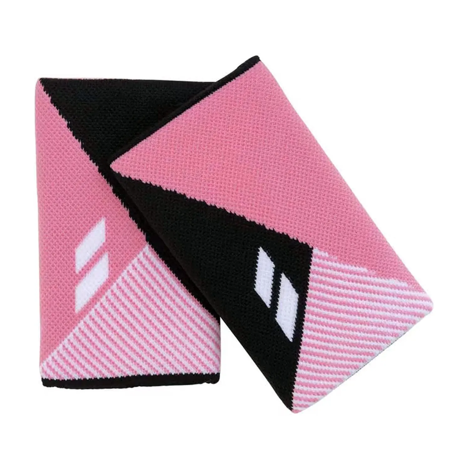 Babolat Reversible Jumbo Wristband, Black/Geranium Pink