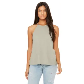 Bella   Canvas Women's Heather Stone Flowy High Neck Tank