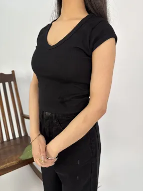 Black Basic Summer Top