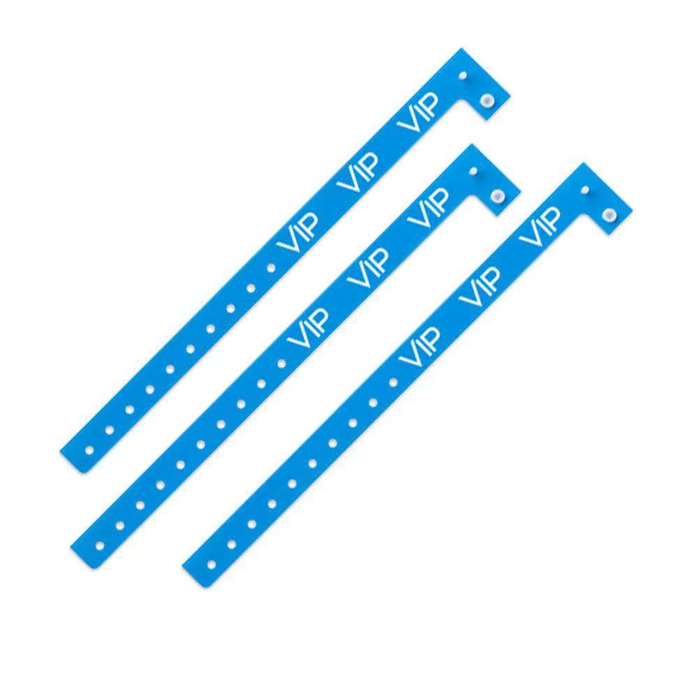 Blue VIP Plastic Wristband Design