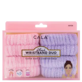 Cala Plush Wristband Duo (Pink/Lavender)