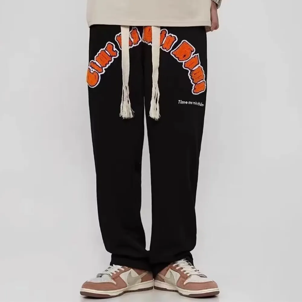 Classic Letter Embroidery Sweatpants