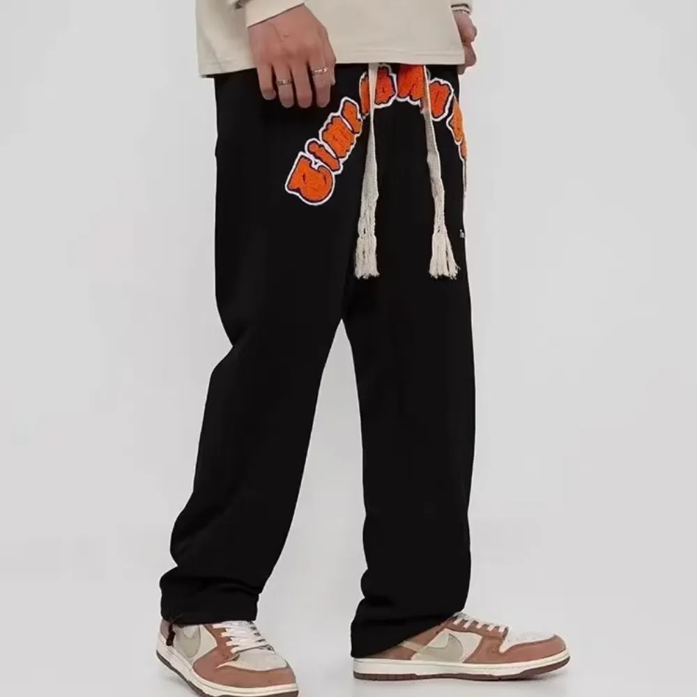 Classic Letter Embroidery Sweatpants