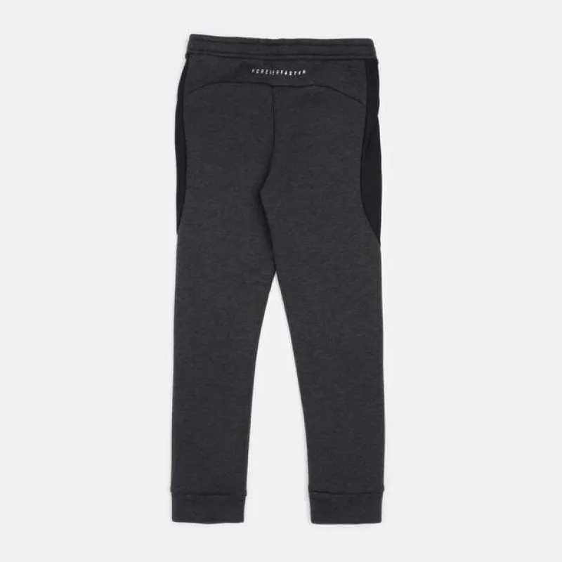 Cozy Gray Puma Kids' Sweatpants with Adjustable Drawstring and Pockets