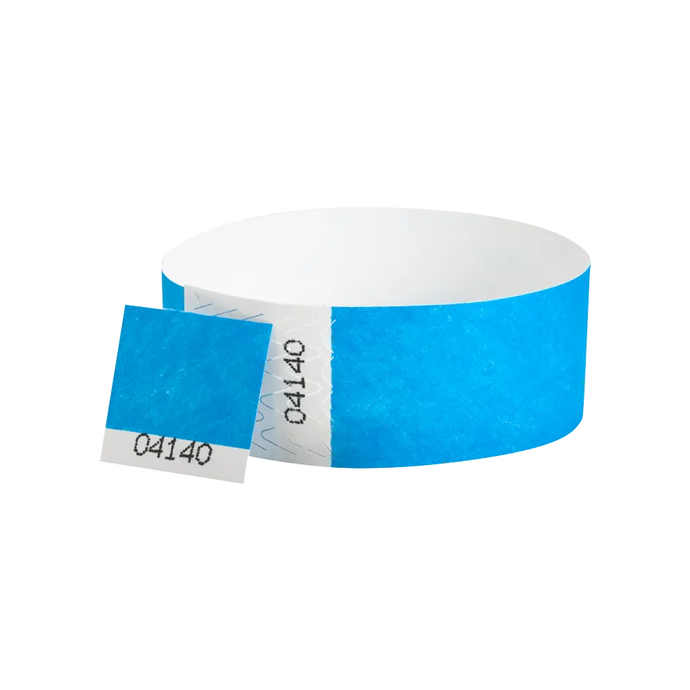 Custom 1"  Voucher Numbered Tyvek Wristbands