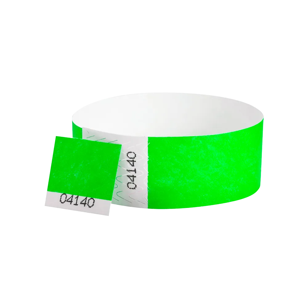 Custom 1"  Voucher Numbered Tyvek Wristbands