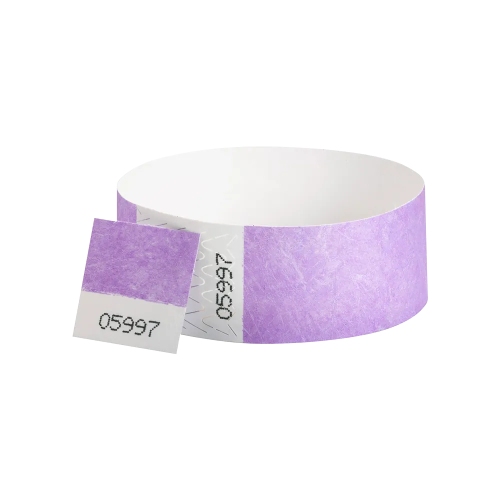 Custom 1"  Voucher Numbered Tyvek Wristbands