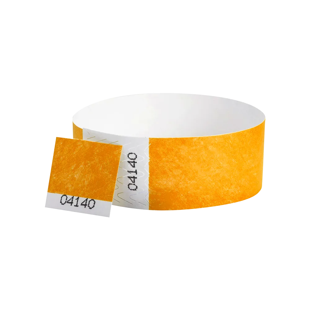 Custom 1"  Voucher Numbered Tyvek Wristbands