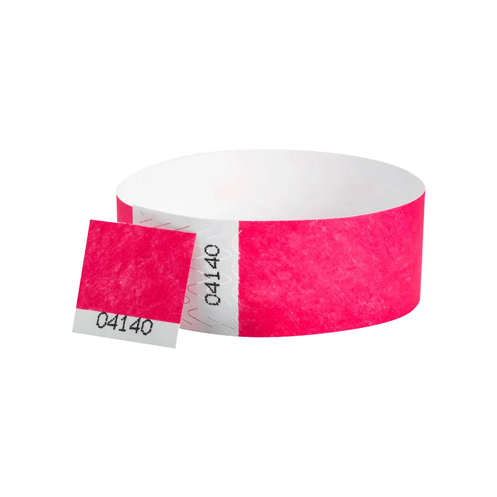 Custom 1"  Voucher Numbered Tyvek Wristbands