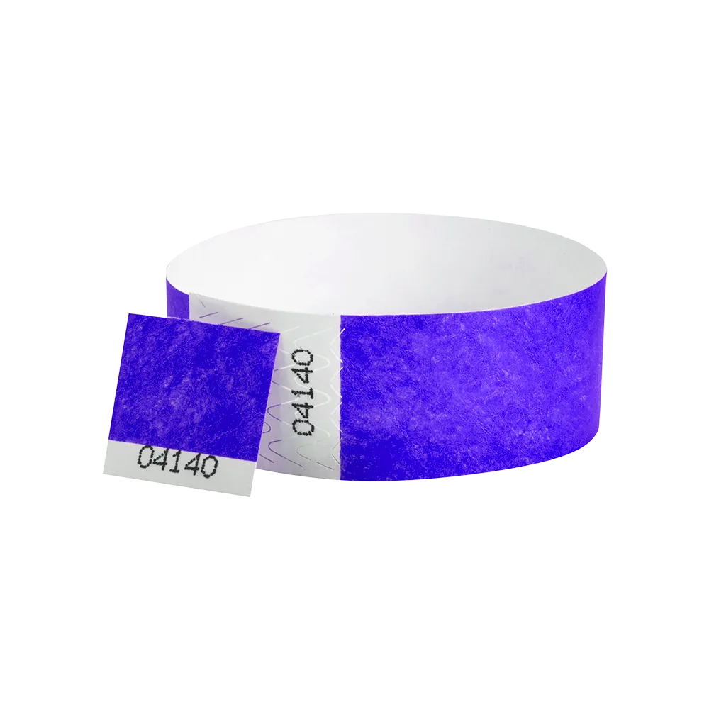 Custom 1"  Voucher Numbered Tyvek Wristbands