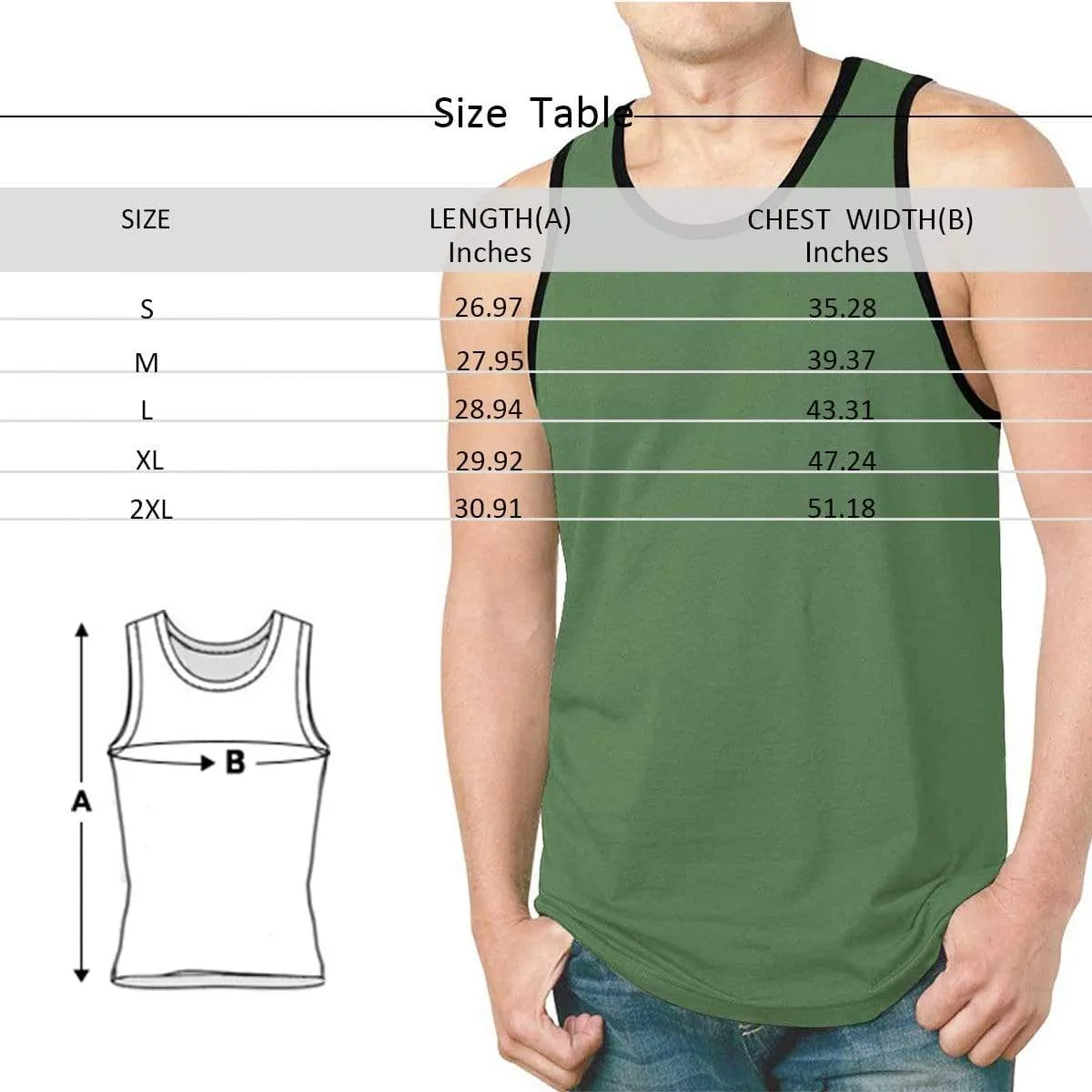 Custom Cat Photo Tank Tops Ice&Fire Personalized Men's All Over Print Tank Top
