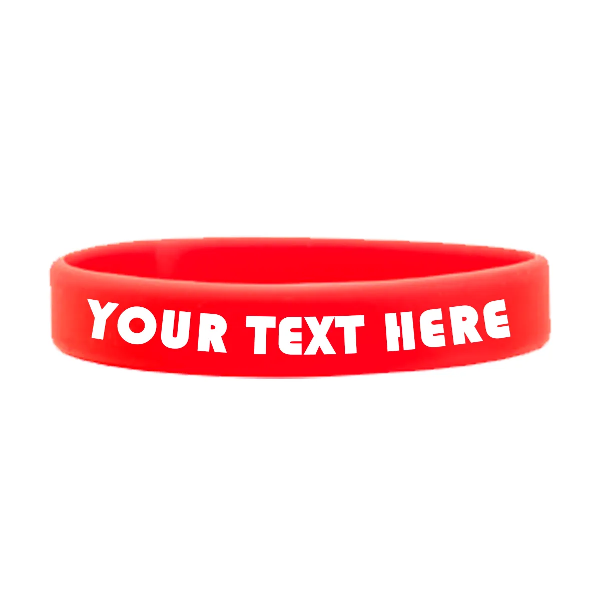 Customizable Adult 1/2" Silicone Wristbands