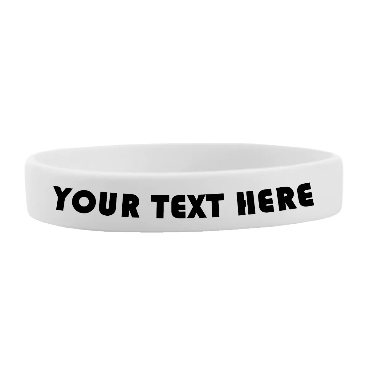 Customizable Adult 1/2" Silicone Wristbands