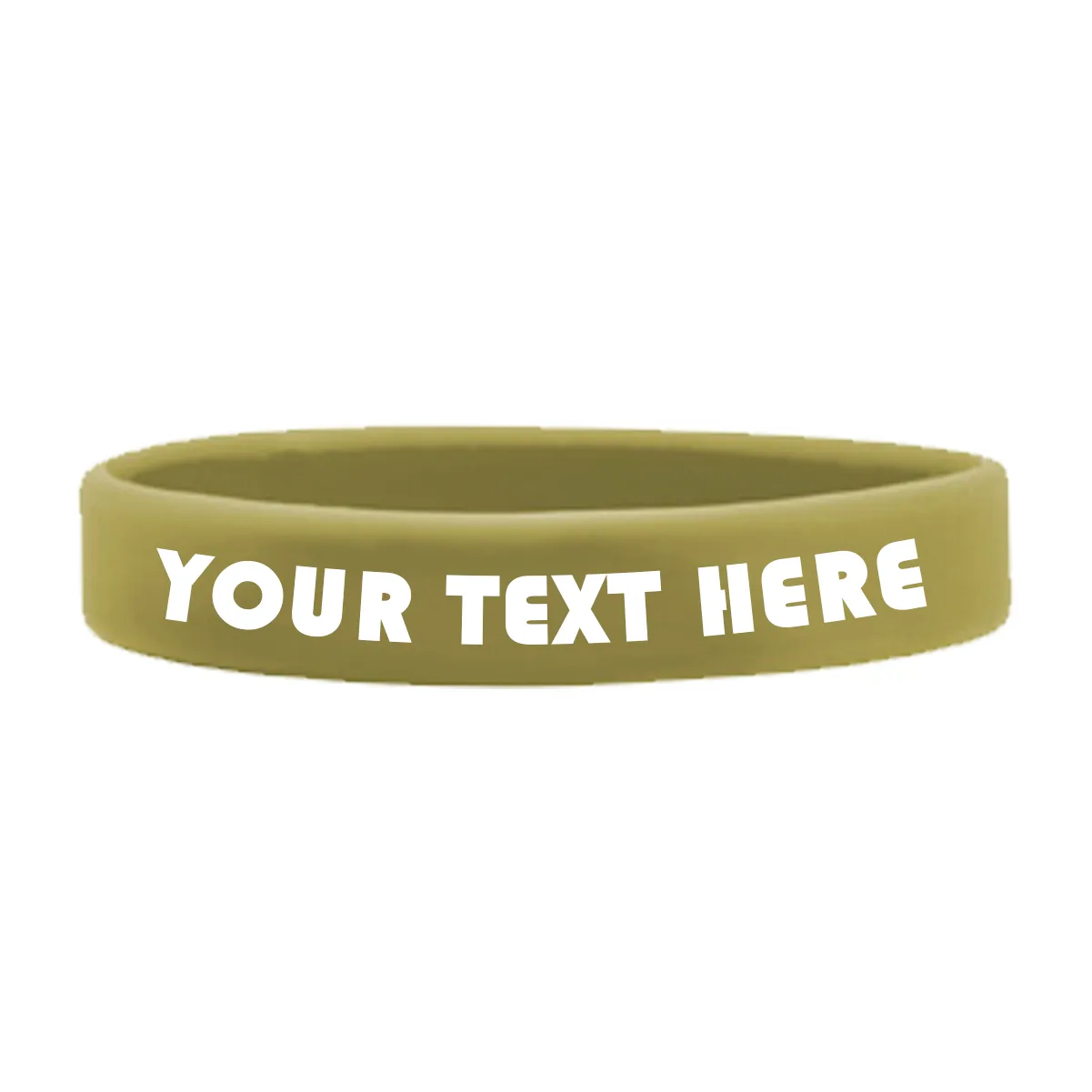 Customizable Adult 1/2" Silicone Wristbands