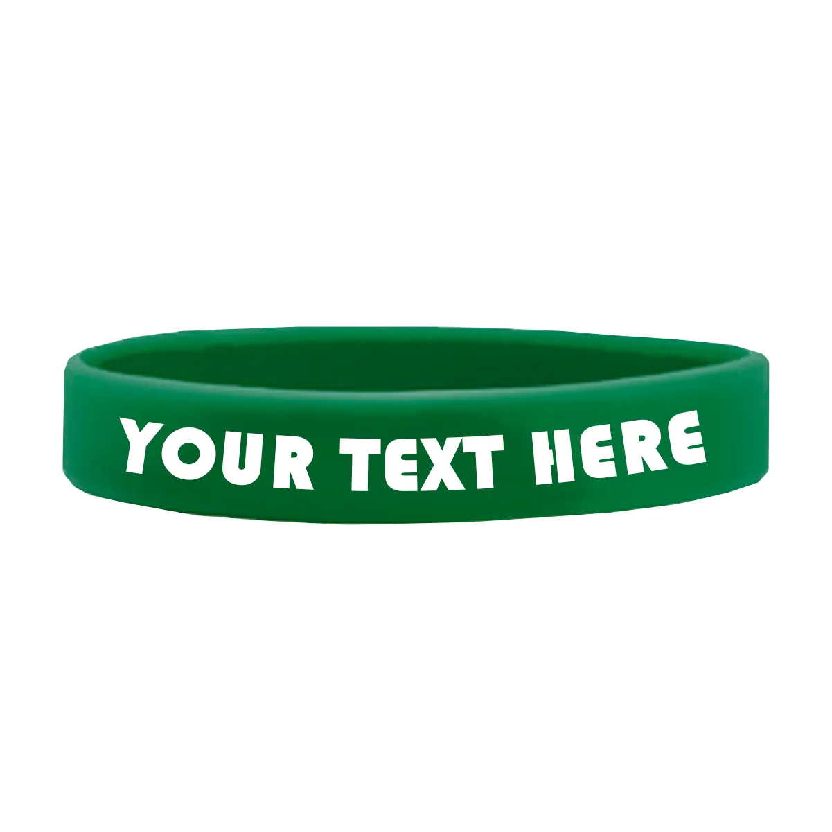 Customizable Adult 1/2" Silicone Wristbands