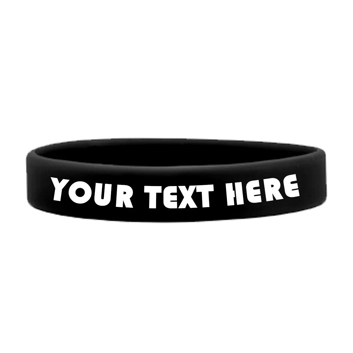 Customizable Adult 1/2" Silicone Wristbands