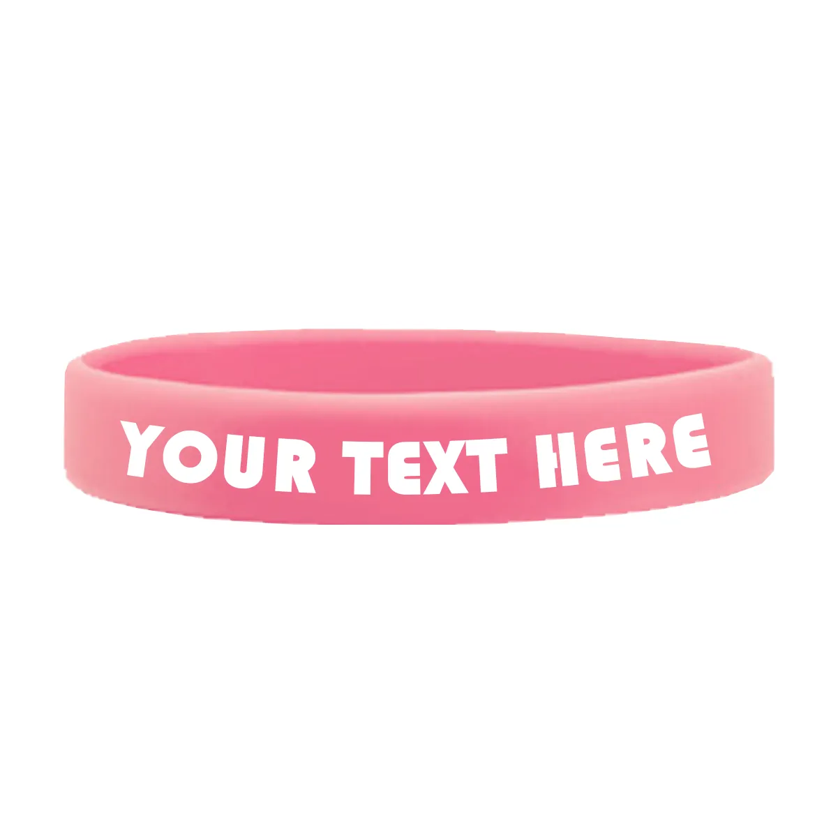 Customizable Adult 1/2" Silicone Wristbands