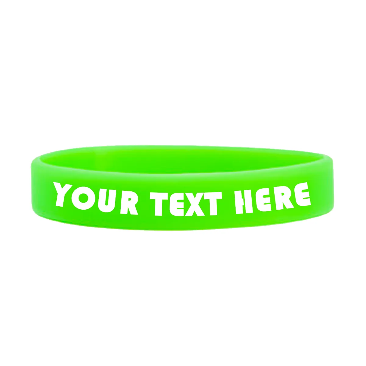 Customizable Adult 1/2" Silicone Wristbands