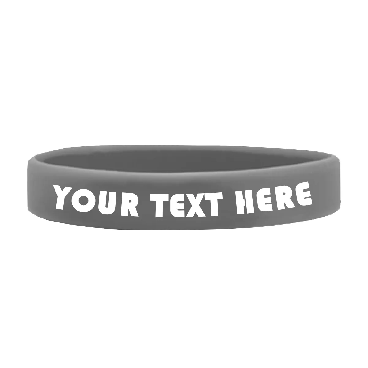 Customizable Adult 1/2" Silicone Wristbands