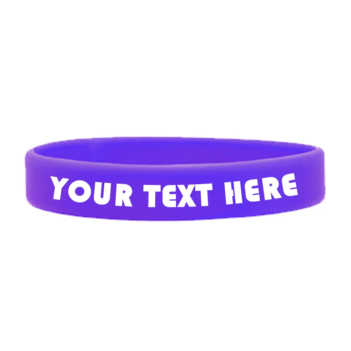 Customizable Adult 1/2" Silicone Wristbands