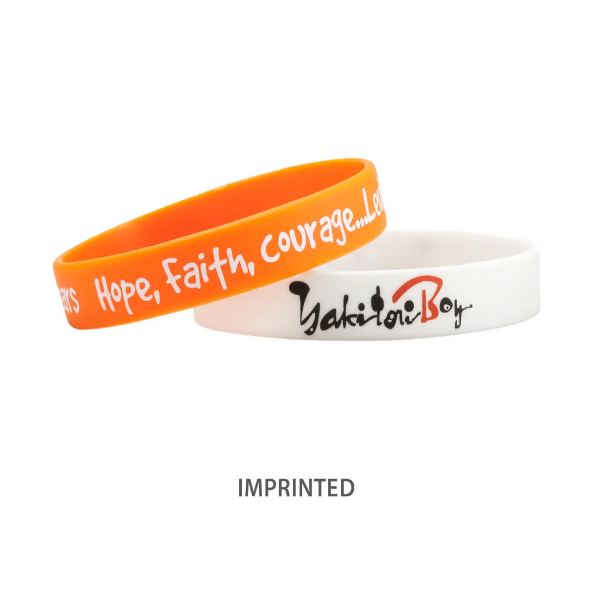 Customizable Adult 1/2" Silicone Wristbands