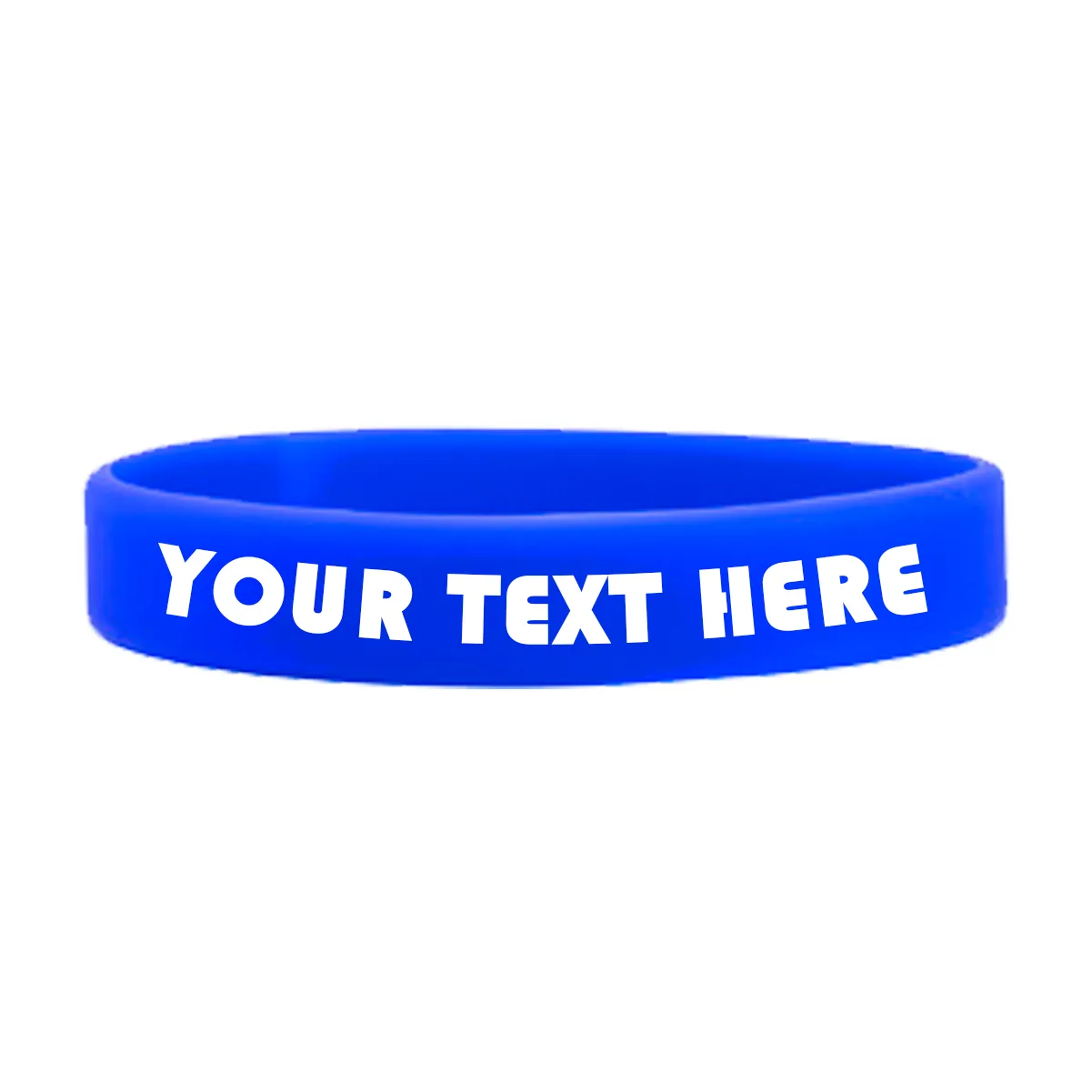Customizable Adult 1/2" Silicone Wristbands