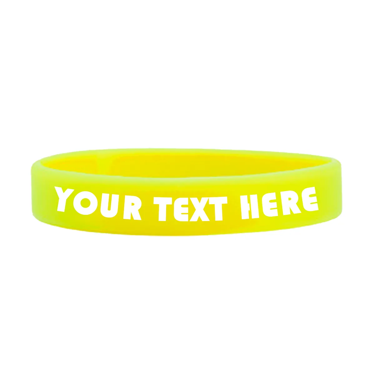 Customizable Adult 1/2" Silicone Wristbands