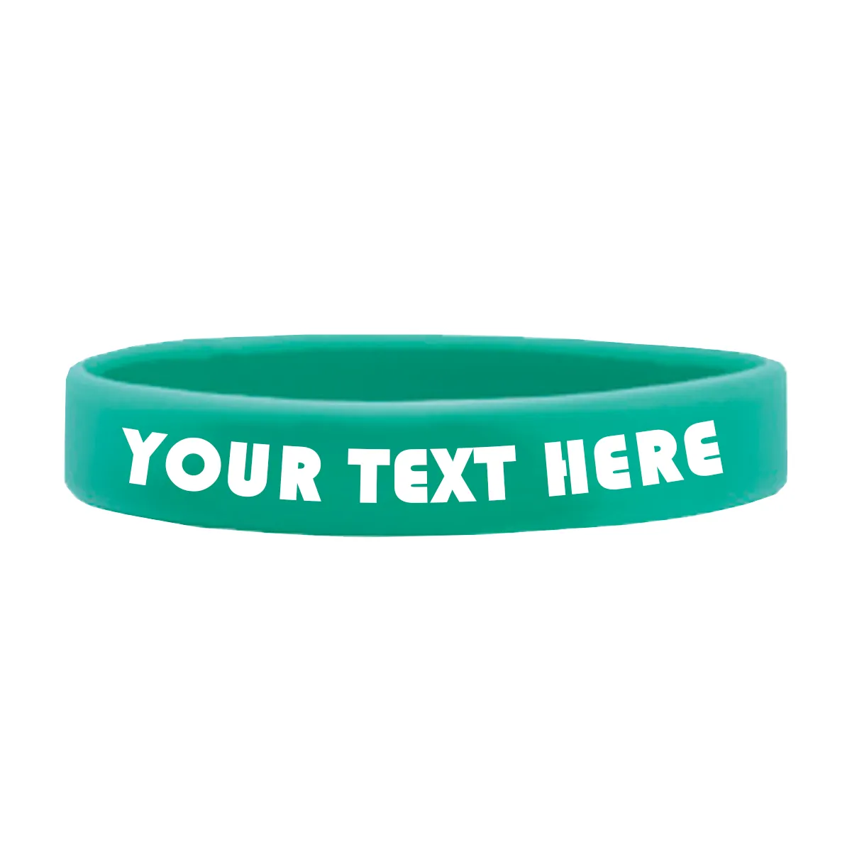 Customizable Adult 1/2" Silicone Wristbands