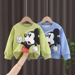 Disney Cartoon Print Cotton Hoodies
