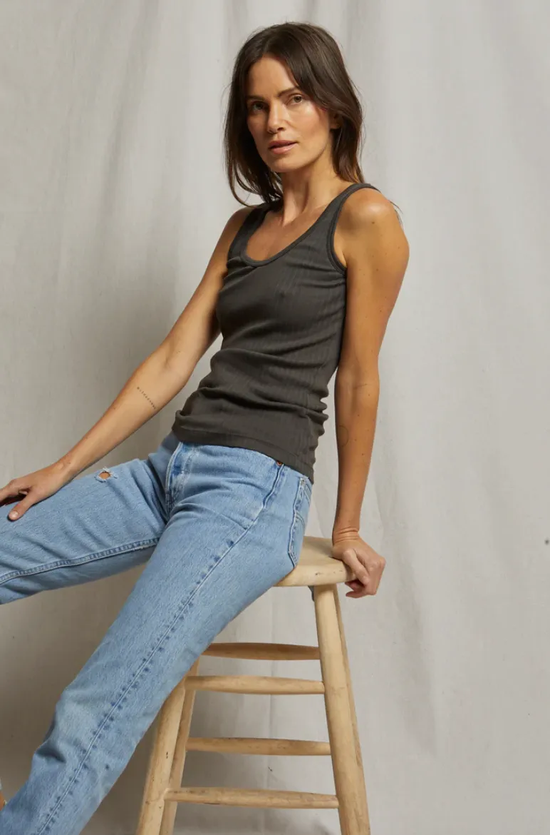 ELLA - VARIEGATED RIB TANK
