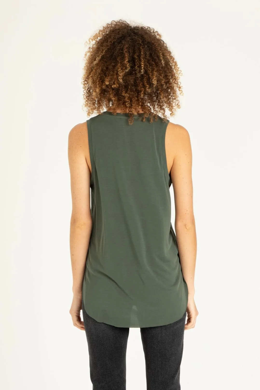 Esther Pocket Tank-Thyme