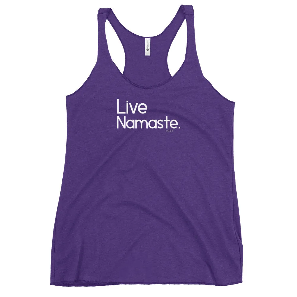Fact: Live Namaste Dark Color Tank Top