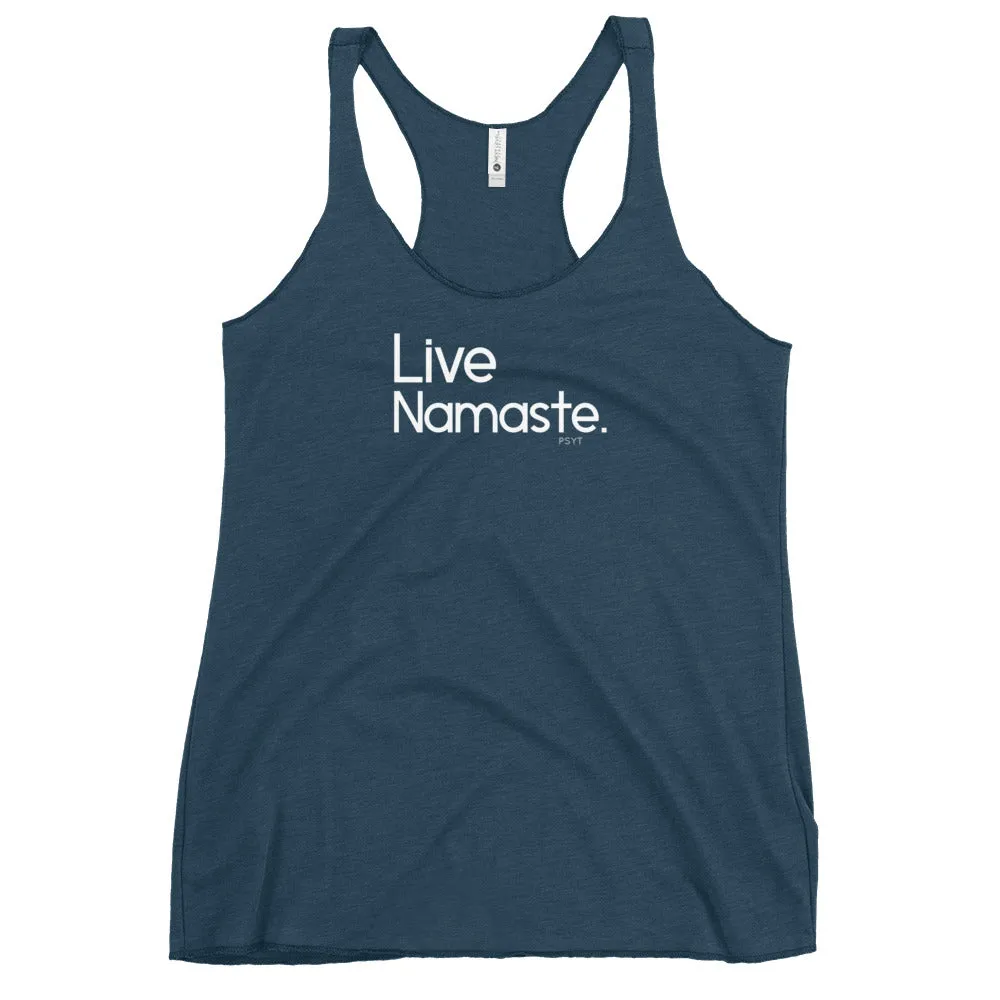 Fact: Live Namaste Dark Color Tank Top