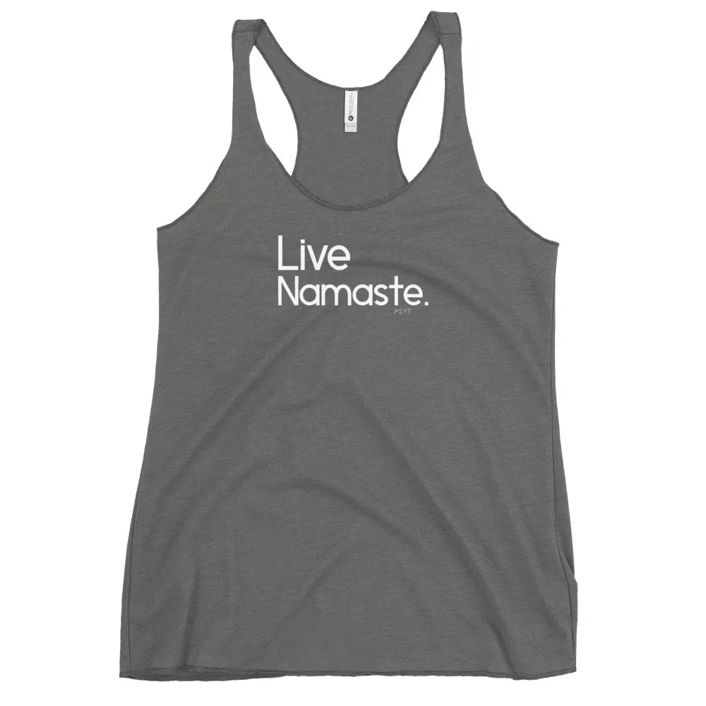 Fact: Live Namaste Dark Color Tank Top