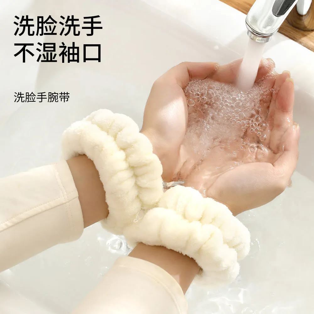 Fasola Face Washing Wristbands - White, 2 Pieces