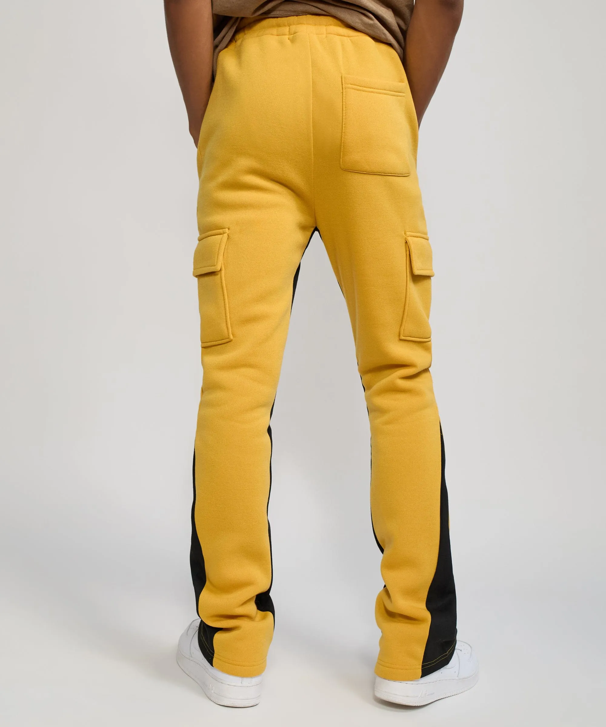 Flare Stacked Fleece Sweatpants - Timber