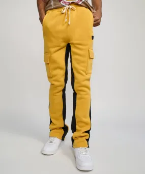 Flare Stacked Fleece Sweatpants - Timber