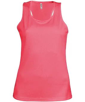 Fluorescent Pink - Ladies' sports vest
